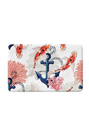 Monnhein 2'li Takım Banyo Paspası, Kaymaz Taban, Makinede Yıkanabilir, Banyo Halısı