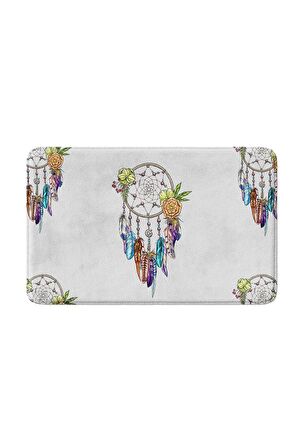 Monnhein 2'li Takım Banyo Paspası, Kaymaz Taban, Makinede Yıkanabilir, Banyo Halısı