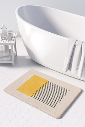 Monnhein  Mikrofiber Banyo Paspası, Kaymaz Taban, Makinede Yıkanabilir, Banyo Halısı (50x80)