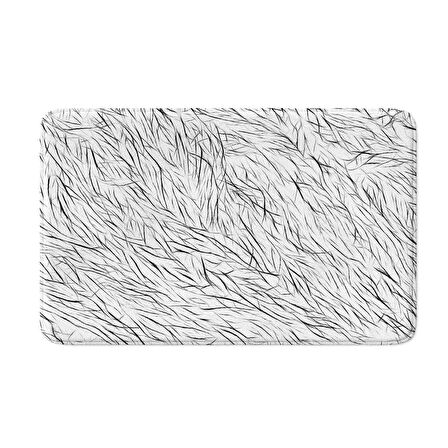 Monnhein  Mikrofiber Banyo Paspası, Kaymaz Taban, Makinede Yıkanabilir, Banyo Halısı (50x80)