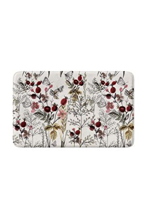 Monnhein 2'li Takım Banyo Paspası, Kaymaz Taban, Makinede Yıkanabilir, Banyo Halısı