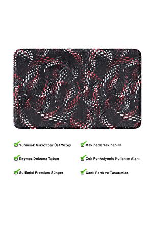 Monnhein 2'li Takım Banyo Paspası, Kaymaz Taban, Makinede Yıkanabilir, Banyo Halısı