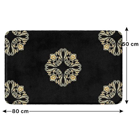 Monnhein  Mikrofiber Banyo Paspası, Kaymaz Taban, Makinede Yıkanabilir, Banyo Halısı (50x80)
