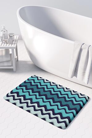 Monnhein 2'li Takım Banyo Paspası, Kaymaz Taban, Makinede Yıkanabilir, Banyo Halısı