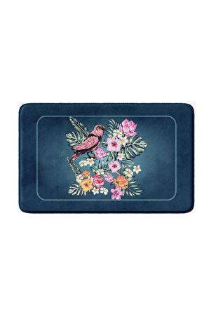 Monnhein 2'li Takım Banyo Paspası, Kaymaz Taban, Makinede Yıkanabilir, Banyo Halısı