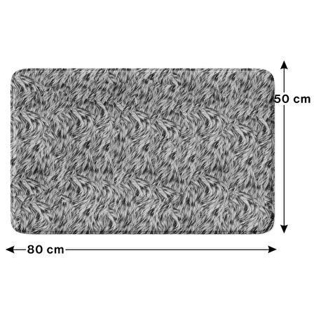 Monnhein  Mikrofiber Banyo Paspası, Kaymaz Taban, Makinede Yıkanabilir, Banyo Halısı (50x80)