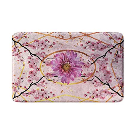 Monnhein  Mikrofiber Banyo Paspası, Kaymaz Taban, Makinede Yıkanabilir, Banyo Halısı (50x80)