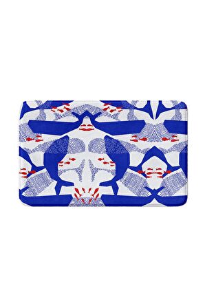 Monnhein 2'li Takım Banyo Paspası, Kaymaz Taban, Makinede Yıkanabilir, Banyo Halısı