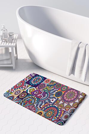Monnhein  Mikrofiber Banyo Paspası, Kaymaz Taban, Makinede Yıkanabilir, Banyo Halısı