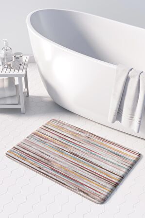 Monnhein  Mikrofiber Banyo Paspası, Kaymaz Taban, Makinede Yıkanabilir, Banyo Halısı (50x80)