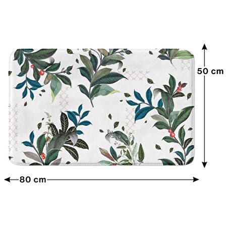 Monnhein  Mikrofiber Banyo Paspası, Kaymaz Taban, Makinede Yıkanabilir, Banyo Halısı (50x80)