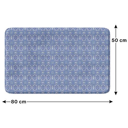 Monnhein  Mikrofiber Banyo Paspası, Kaymaz Taban, Makinede Yıkanabilir, Banyo Halısı (50x80)