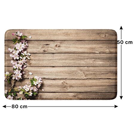 Monnhein  Mikrofiber Banyo Paspası, Kaymaz Taban, Makinede Yıkanabilir, Banyo Halısı (50x80)