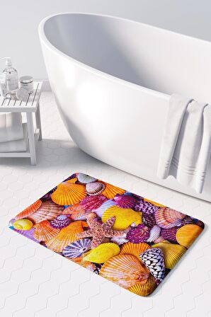 Monnhein 2'li Takım Banyo Paspası, Kaymaz Taban, Makinede Yıkanabilir, Banyo Halısı