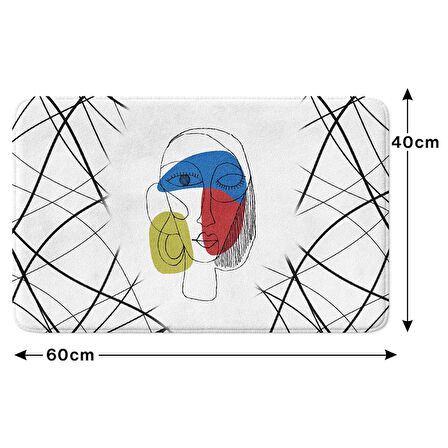 Monnhein  Mikrofiber Banyo Paspası, Kaymaz Taban, Makinede Yıkanabilir, Banyo Halısı