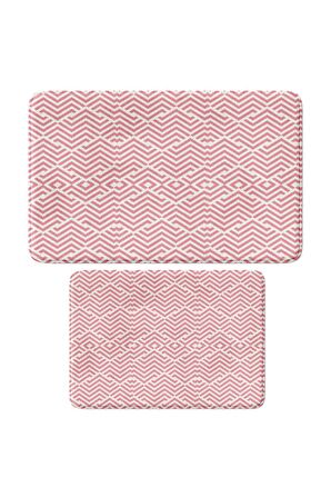 Monnhein 2'li Takım Banyo Paspası, Kaymaz Taban, Makinede Yıkanabilir, Banyo Halısı