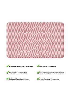 Monnhein 2'li Takım Banyo Paspası, Kaymaz Taban, Makinede Yıkanabilir, Banyo Halısı