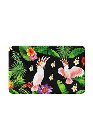 Monnhein 2'li Takım Banyo Paspası, Kaymaz Taban, Makinede Yıkanabilir, Banyo Halısı