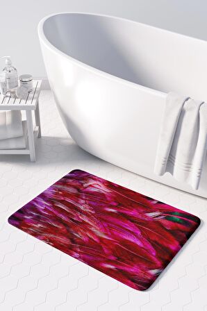 Monnhein 2'li Takım Banyo Paspası, Kaymaz Taban, Makinede Yıkanabilir, Banyo Halısı