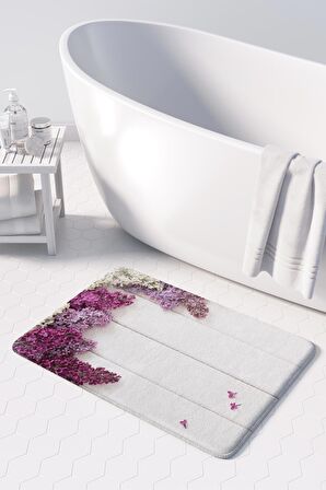 Monnhein  Mikrofiber Banyo Paspası, Kaymaz Taban, Makinede Yıkanabilir, Banyo Halısı (50x80)