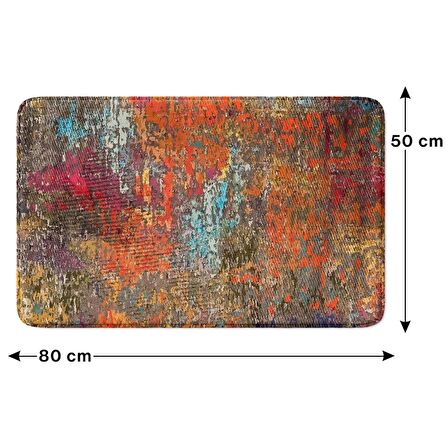 Monnhein  Mikrofiber Banyo Paspası, Kaymaz Taban, Makinede Yıkanabilir, Banyo Halısı (50x80)