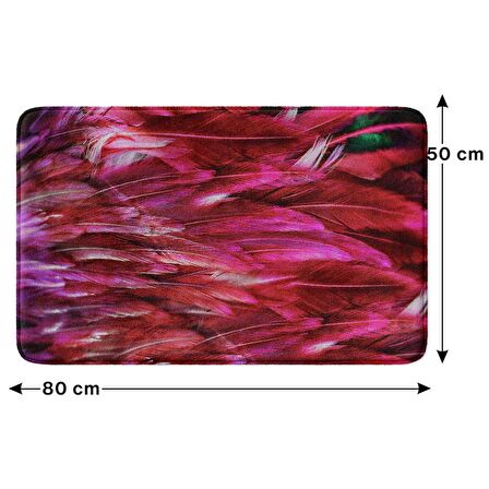 Monnhein  Mikrofiber Banyo Paspası, Kaymaz Taban, Makinede Yıkanabilir, Banyo Halısı (50x80)