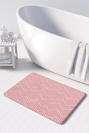 Monnhein  Mikrofiber Banyo Paspası, Kaymaz Taban, Makinede Yıkanabilir, Banyo Halısı (50x80)