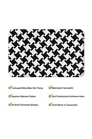 Monnhein 2'li Takım Banyo Paspası, Kaymaz Taban, Makinede Yıkanabilir, Banyo Halısı