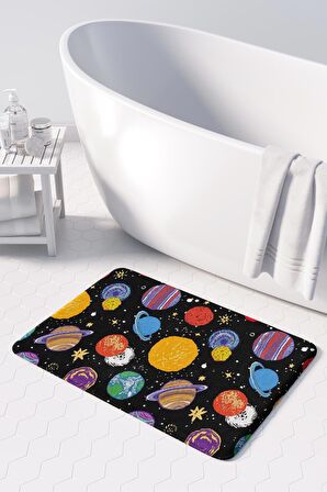 Monnhein  Mikrofiber Banyo Paspası, Kaymaz Taban, Makinede Yıkanabilir, Banyo Halısı (50x80)