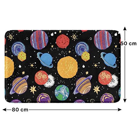 Monnhein  Mikrofiber Banyo Paspası, Kaymaz Taban, Makinede Yıkanabilir, Banyo Halısı (50x80)