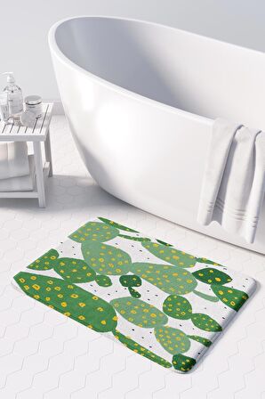 Monnhein 2'li Takım Banyo Paspası, Kaymaz Taban, Makinede Yıkanabilir, Banyo Halısı