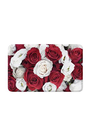 Monnhein 2'li Takım Banyo Paspası, Kaymaz Taban, Makinede Yıkanabilir, Banyo Halısı