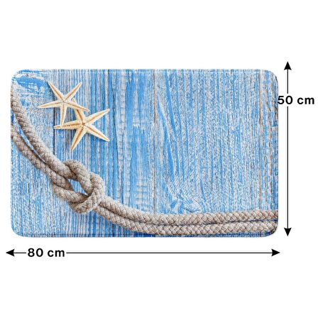 Monnhein  Mikrofiber Banyo Paspası, Kaymaz Taban, Makinede Yıkanabilir, Banyo Halısı (50x80)