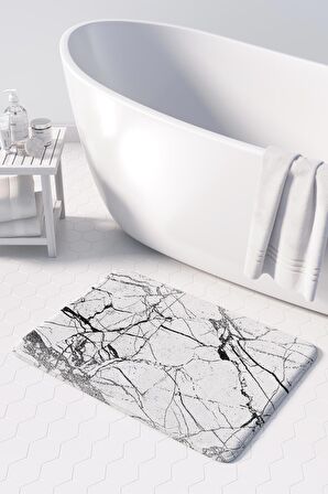 Monnhein  Mikrofiber Banyo Paspası, Kaymaz Taban, Makinede Yıkanabilir, Banyo Halısı