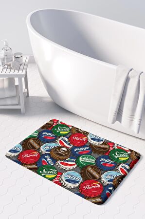 Monnhein  Mikrofiber Banyo Paspası, Kaymaz Taban, Makinede Yıkanabilir, Banyo Halısı (50x80)