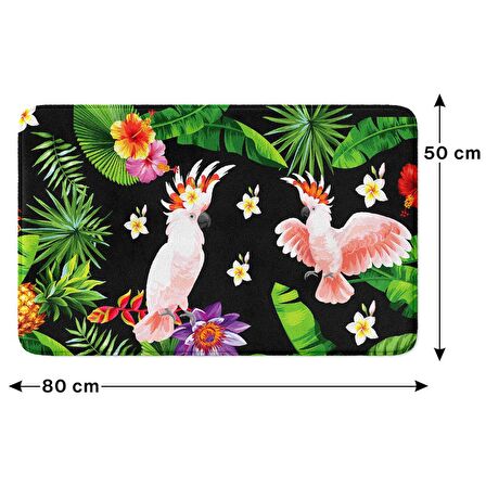 Monnhein  Mikrofiber Banyo Paspası, Kaymaz Taban, Makinede Yıkanabilir, Banyo Halısı (50x80)