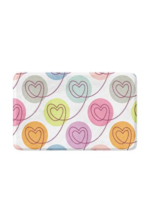 Monnhein 2'li Takım Banyo Paspası, Kaymaz Taban, Makinede Yıkanabilir, Banyo Halısı