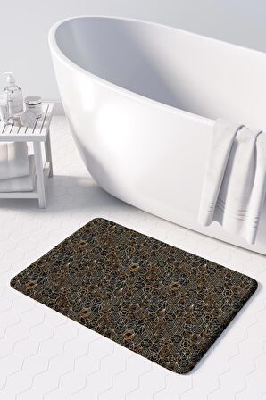 Monnhein  Mikrofiber Banyo Paspası, Kaymaz Taban, Makinede Yıkanabilir, Banyo Halısı