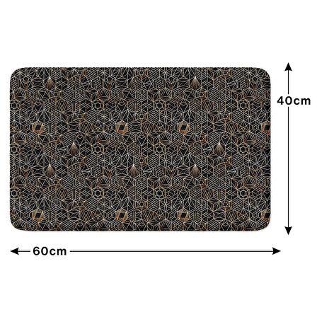 Monnhein  Mikrofiber Banyo Paspası, Kaymaz Taban, Makinede Yıkanabilir, Banyo Halısı