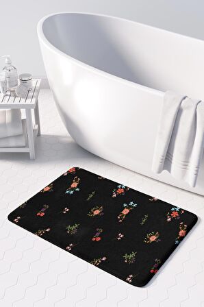 Monnhein  Mikrofiber Banyo Paspası, Kaymaz Taban, Makinede Yıkanabilir, Banyo Halısı
