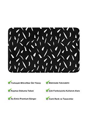 Monnhein 2'li Takım Banyo Paspası, Kaymaz Taban, Makinede Yıkanabilir, Banyo Halısı
