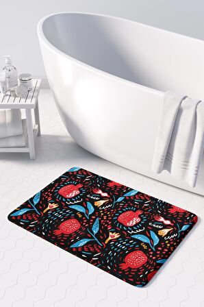 Monnhein 2'li Takım Banyo Paspası, Kaymaz Taban, Makinede Yıkanabilir, Banyo Halısı