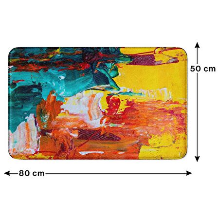 Monnhein  Mikrofiber Banyo Paspası, Kaymaz Taban, Makinede Yıkanabilir, Banyo Halısı (50x80)