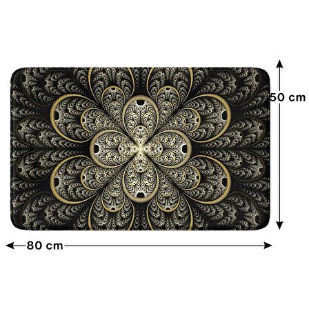 Monnhein  Mikrofiber Banyo Paspası, Kaymaz Taban, Makinede Yıkanabilir, Banyo Halısı (50x80)