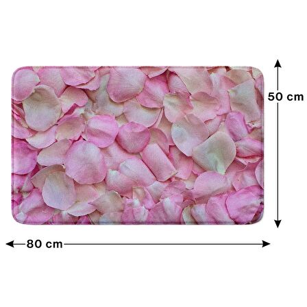 Monnhein  Mikrofiber Banyo Paspası, Kaymaz Taban, Makinede Yıkanabilir, Banyo Halısı (50x80)