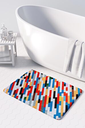 Monnhein  Mikrofiber Banyo Paspası, Kaymaz Taban, Makinede Yıkanabilir, Banyo Halısı (50x80)