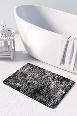Monnhein  Mikrofiber Banyo Paspası, Kaymaz Taban, Makinede Yıkanabilir, Banyo Halısı (50x80)