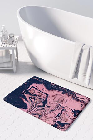 Monnhein  Mikrofiber Banyo Paspası, Kaymaz Taban, Makinede Yıkanabilir, Banyo Halısı (50x80)