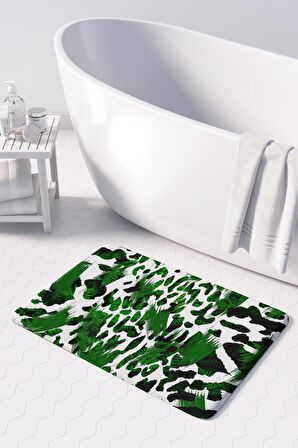 Monnhein 2'li Takım Banyo Paspası, Kaymaz Taban, Makinede Yıkanabilir, Banyo Halısı