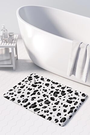 Monnhein 2'li Takım Banyo Paspası, Kaymaz Taban, Makinede Yıkanabilir, Banyo Halısı